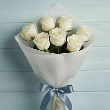Букет 7 Белых роз Эдлесс Лав #REPLACE_PRED# Ивантеевке