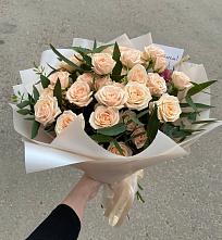 Букет Кремовые розы Латте в Ивантеевке