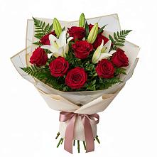 Букет цветов из:  Лилии и Розы #REPLACE_PRED# Ивантеевке