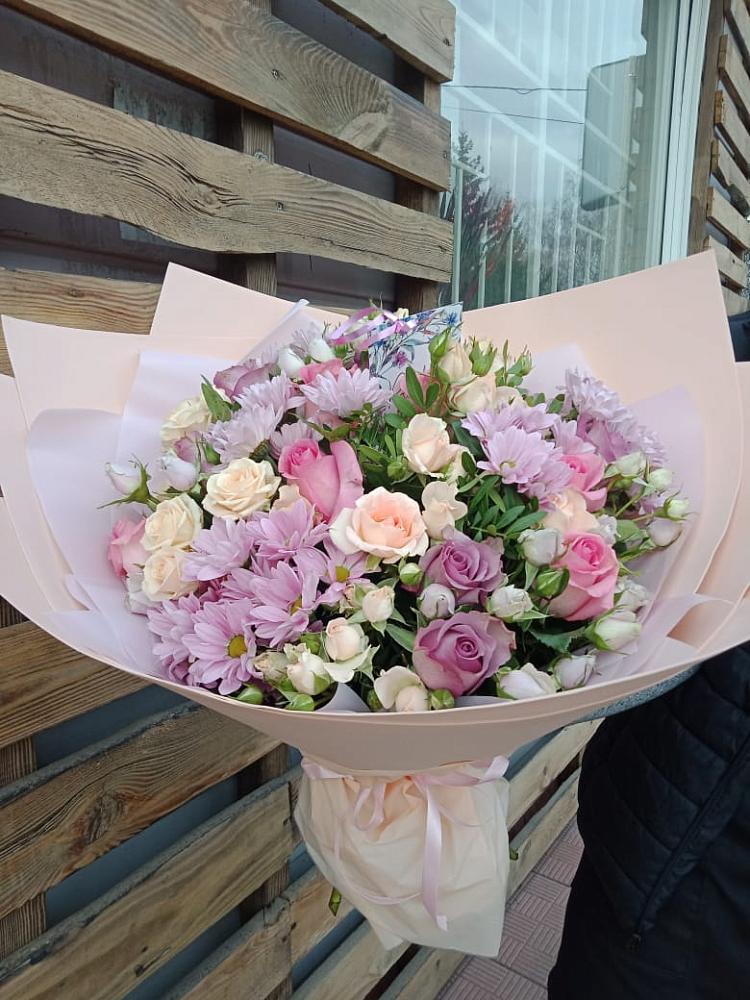 Букет цветов из: Розы и Хризантемы в Ивантеевке