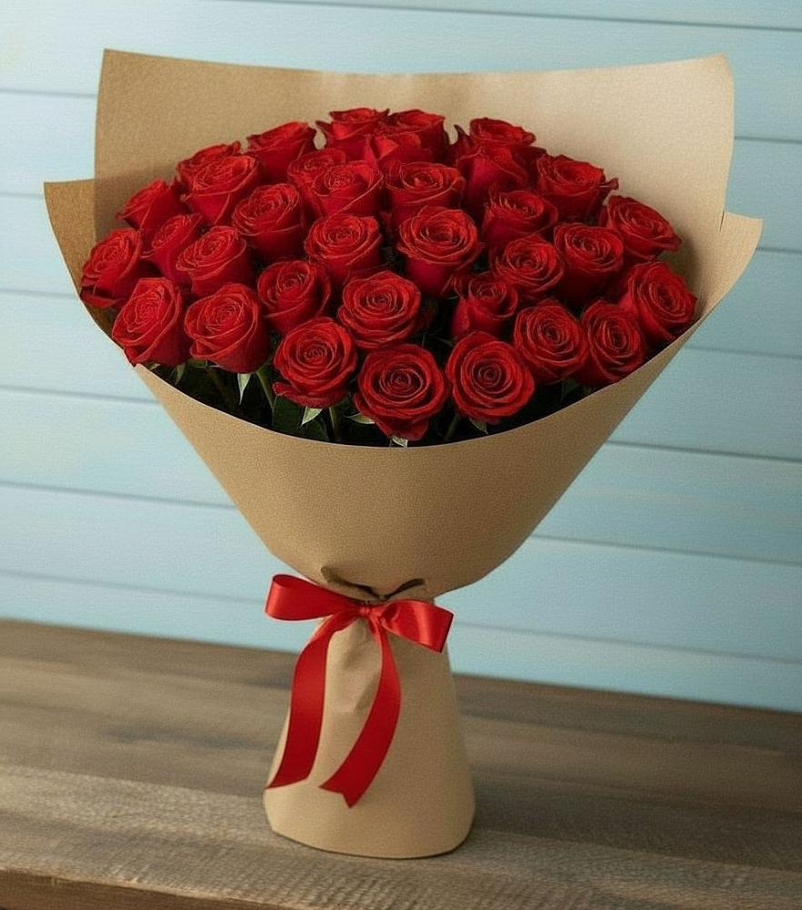 Букет Красные розы Милано в Ивантеевке