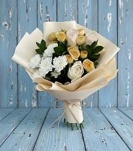 Букет цветов из:  Розы и Хризантемы в Ивантеевке
