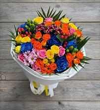 Букет цветов из:  Розы и Хризантемы в Ивантеевке