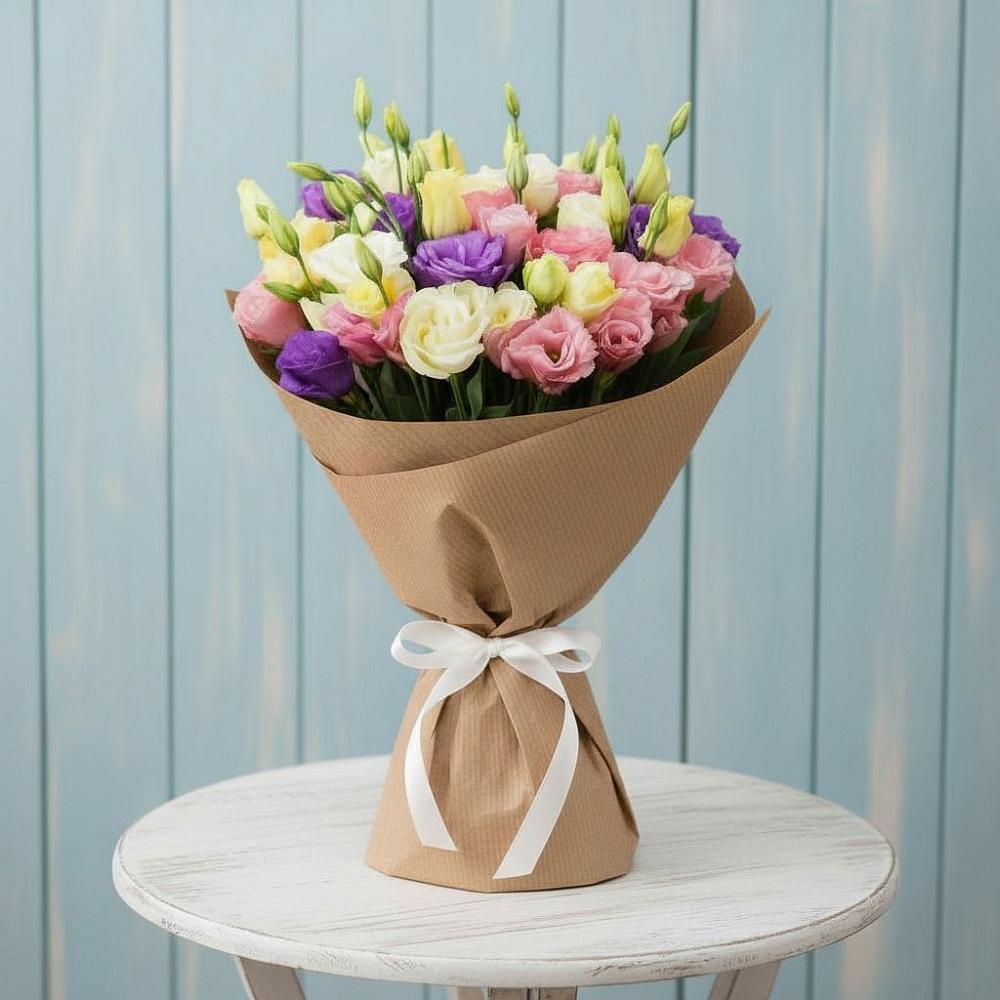 Букет цветов из: Лизиантусы в Ивантеевке