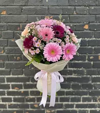 Букет цветов из:  Герберы и Хризантемы #REPLACE_PRED# Ивантеевке