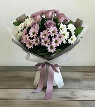 Букет цветов из:  Хризантемы и Розы в Ивантеевке