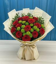 Букет цветов из:  Розы и Хризантемы #REPLACE_PRED# Ивантеевке