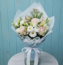 Букет цветов из:  Розы и Лизиантусы #REPLACE_PRED# Ивантеевке